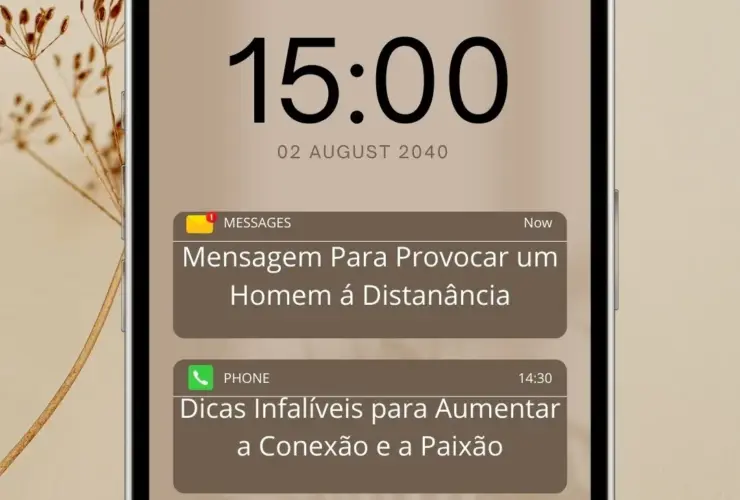 Mensagem para Provocar um Homem à Distância: Dicas Infalíveis para Aumentar a Conexão e a Paixão 54 Brown Minimalist Aesthetic Phone Notifications Mockup Instagram Post