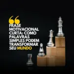 Post instagram frase motivacional ousado preto