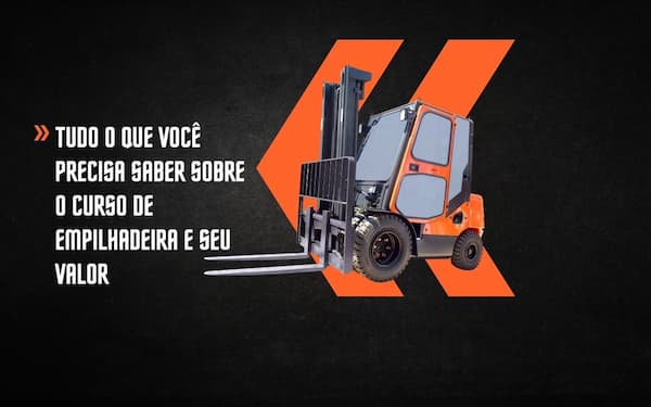 Banner para Mercado Shops Medio Preto e Laranja de Pecas para Empilhadeira 1
