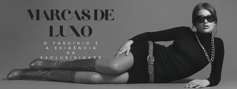 Banner sobre grandes marcas moderno em preto