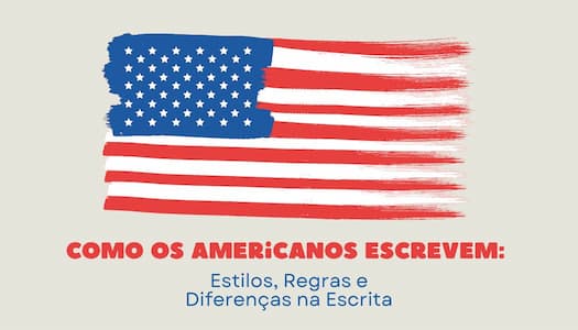 Cartao de visita professora de ingles americana moderno azul e vermelho 1