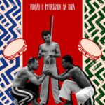 Cartaz campeonato de capoeira colorido branco vermelho 1
