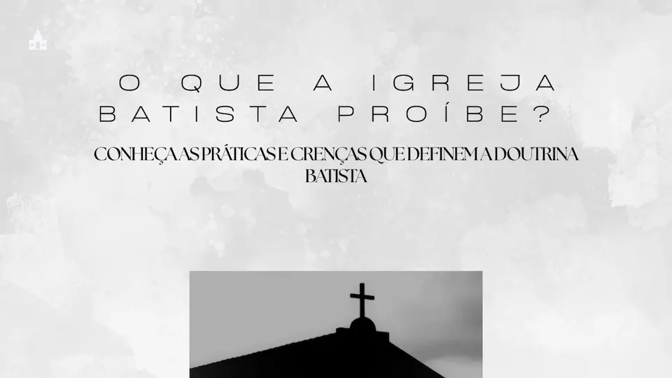 Monochrome Simple Sunday Sermon Church Presentation