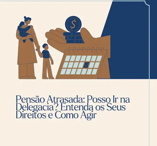 Post do instagram sobre pensao alimenticia moderno em marrom