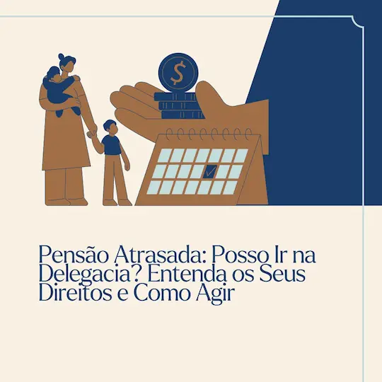 Post do instagram sobre pensao alimenticia moderno em marrom