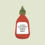 Red Cute Quote Illustration with Sauce Bottle 1