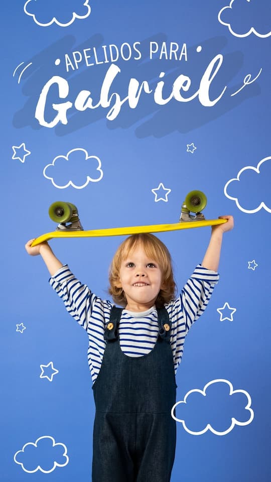 Story Instagram Dia das Criancas Azul Divertido 1